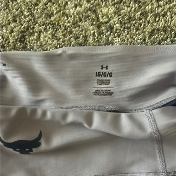 Under Armour Project Rock Gray and Purple Activewear Set - Picture 4 of 7